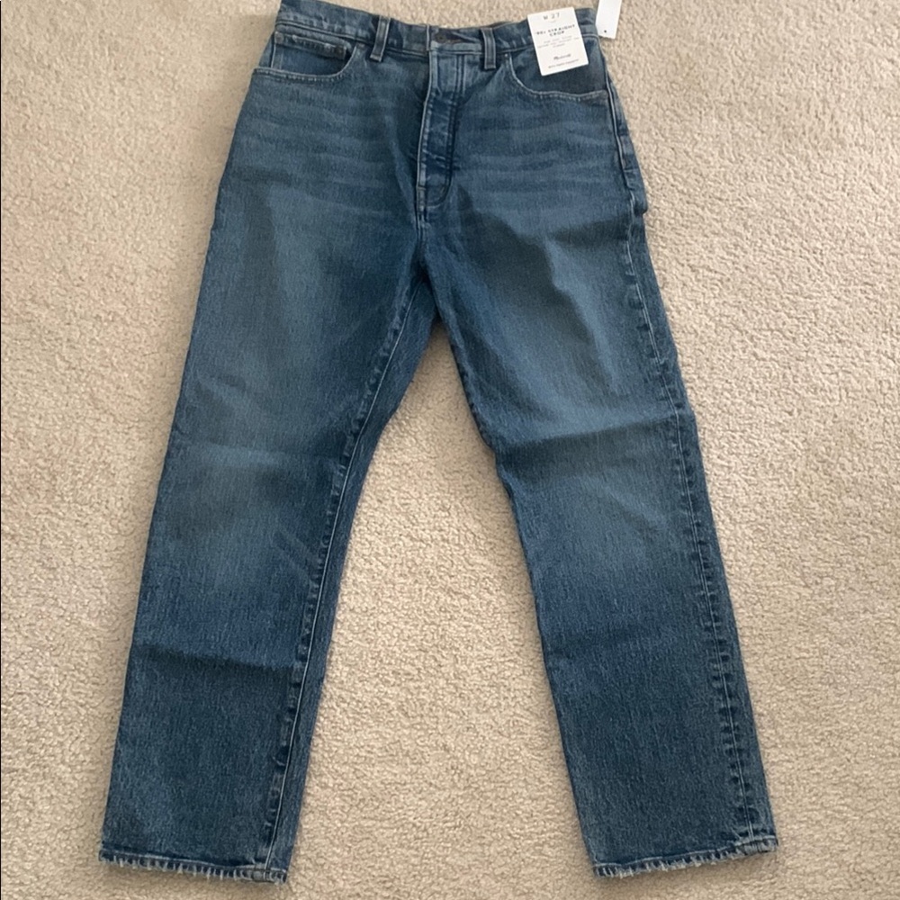 Madewell Blue Straight Jeans Relaxed Fit